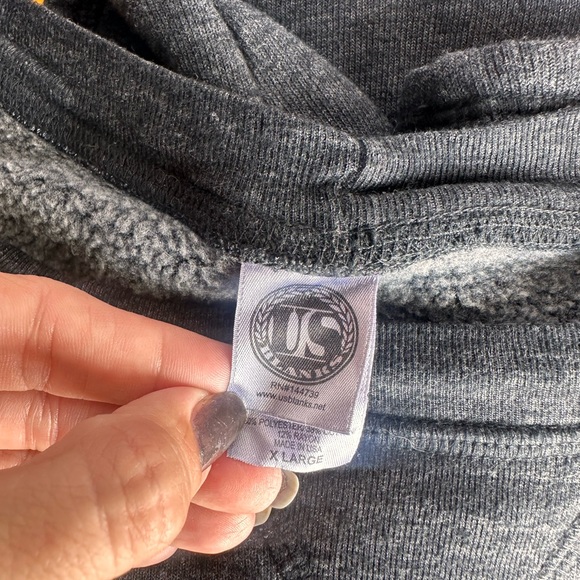 Women’s US blanks Volkswagen VW short sleeve sweatshirt split and back gray XL - Picture 3 of 3